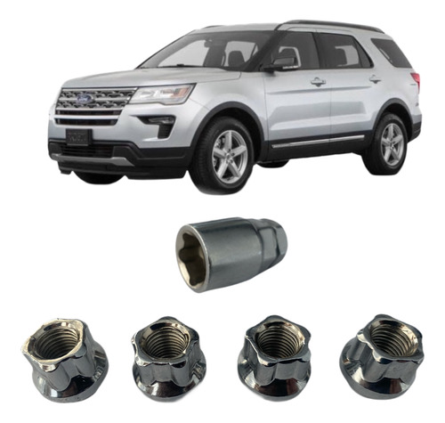 Birlos De Seguridad Ford Explorer 2000-2019 Acero Solido.