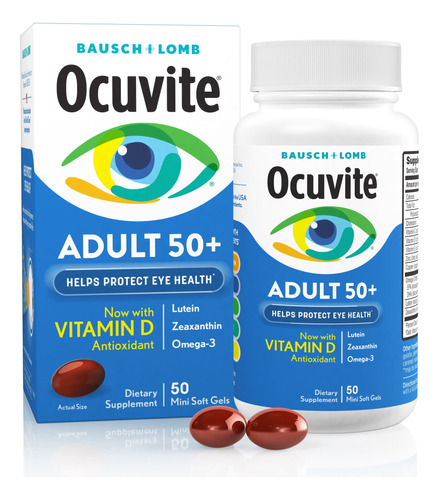 Suplemento Vitaminas Y Minerales Ojos Adultos Cápsulas De