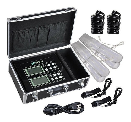 Desintoxicador Iónico Profesional Dual Con Bandas Infrarroja Color Negro