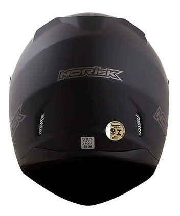 Imagem 4 de 4 de Capacete Norisk Stunt Ff391 Monocolor Preto Fosco Nf