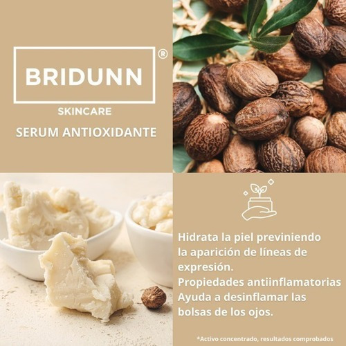 Bridunn Kit Crema Facial Antiarrugas Y Suero Antioxidante Bridunn Skincare 075023033100133 - 2 piezas
