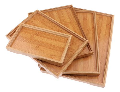Bandeja Rectangular De Madera Para Frutas, De Madera, Tal Co