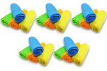 Comprar Pack 20 Paños Microfibra Multiuso Limpieza Auto Hogar Lavado