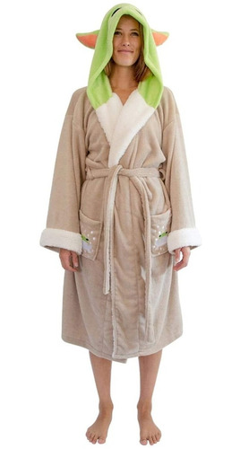 Bata De Baño Pijama Baby Yoda Star Wars Para Damas Adultos