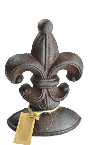 Lulu Decor Tope Puerta Hierro Fundido Fleur Lis 2 Libra