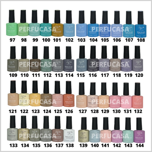 Kit 6 Esmaltes Semipermanente City Girl Uvled