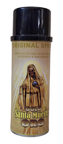 Spray  Santa Muerte Dorada Para Abundancia Y Riqueza (2pzas)