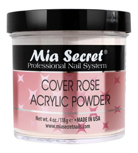 Acrilico Mia Secrect Cover Rose 118 Ml / Uñas Esculpidas