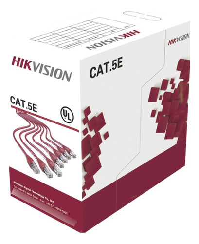 Bobina De Cable Utp 100m Cat 5e Blanco Pvc Interior