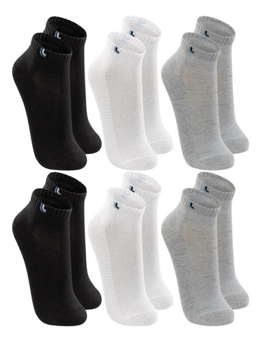 Kit 6 Pares Meias Masculina Lupo Cano Curto Algodão