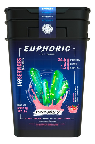 Proteína 100% Whey Hidrolizada Euphoric 6 Kg Varios Sabores