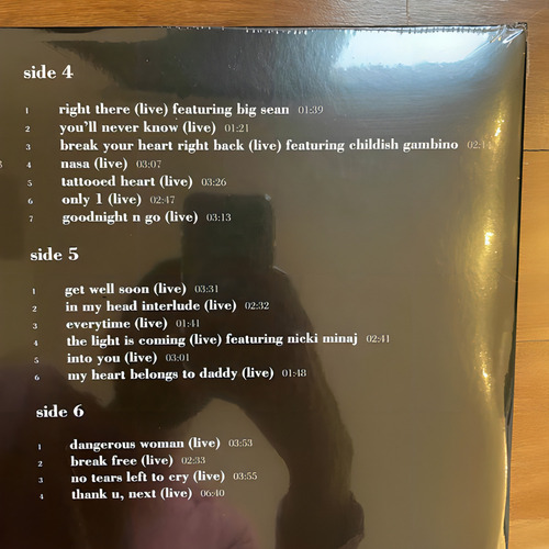 Lp Ariana Grande - K Bye For Now Pronta Entrega Vinil Triplo