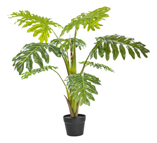 Planta Artificial Filodendra Decorativa Con Maceta 110 Cm
