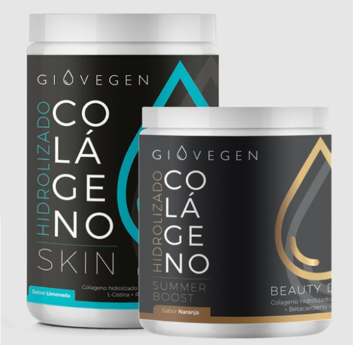 Giovegen Skin + Summer Boost - Colágeno Hidrolizado Bebible