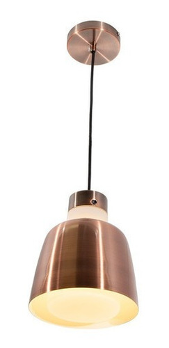 Lámpara Colgante Cobre Antiguo 60w E27 1 Luz