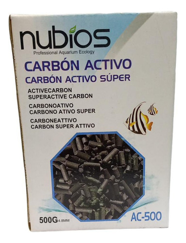 Carbón Activado Pellet Nubios C/ Red 500g  Polypterama