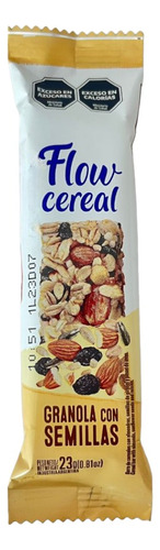 Barrita De Cereales De Granola Con Semillas Flow Cereal 23g