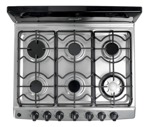 Cocina Acros Al Piso 30"AF6461B color negro/tittanio con puerta con visor
