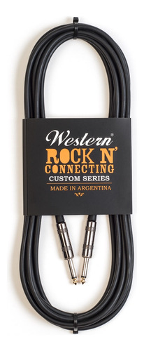 Cable Plug Plug Western Guitarra Bajo Instrumento 3 Metros