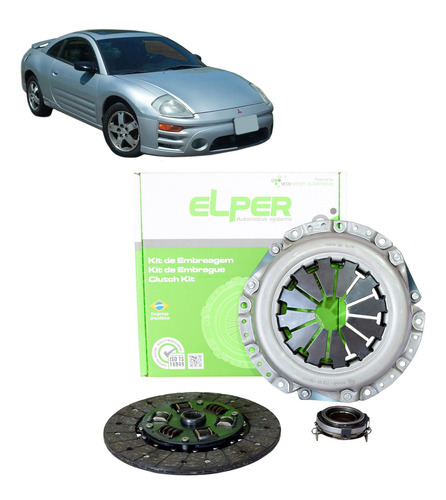 Kit Embreagem Mitsubishi 80204 Eclipse Gst 2.0 16v 1995