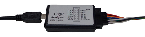 Analizador Lógico Saleae Logic 24 Mhz 8ch (genérico)