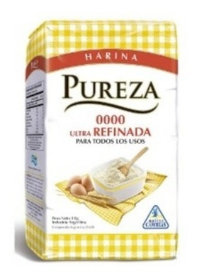 Harina Pureza 0000 Ultra Refinada 10 Paquetes 1 Kilo