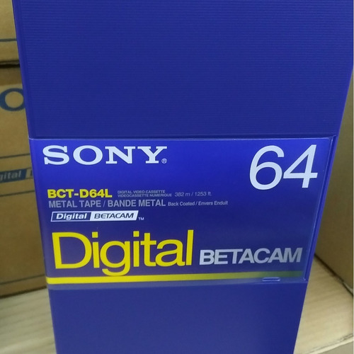 Sony Fita Video Betacam Digital Bct-d64l 64 Minutos