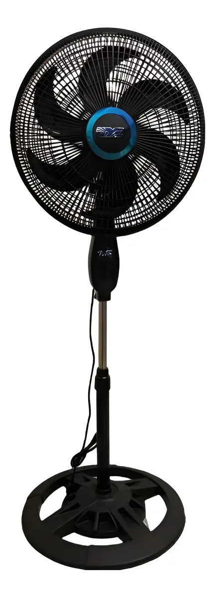 Ventilador De Piso TYF 75W 3 Velocidades 6 Pás Preto