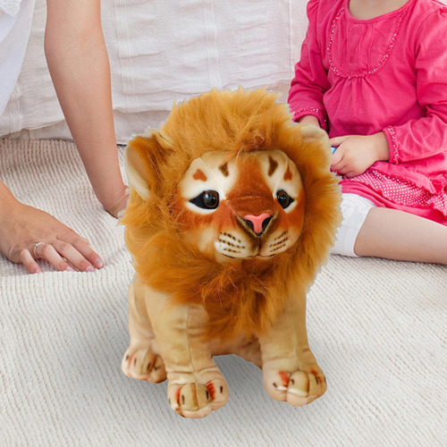 Animal De Peluche, Juguete De Peluche Suave, León, 35cm