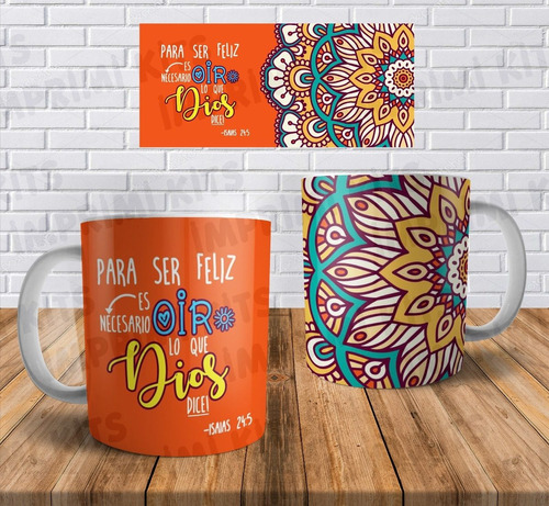 Plantillas Tazas Frases Bíblicas Cristianas Sublimar #2