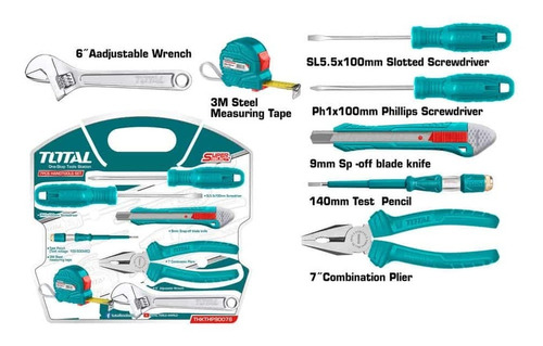 Juego De Herramientas De 7 Piezas Marca Total Thkthp90076