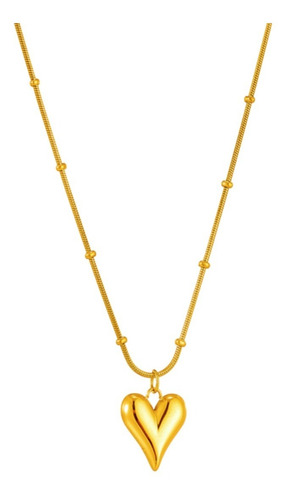 Promo!! Oro 18kt / Fino Elegante Modelo Collar Corazón Amor