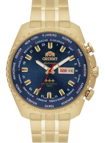 Relógio Orient Masculino Automático 469gp057 D1kx Azul