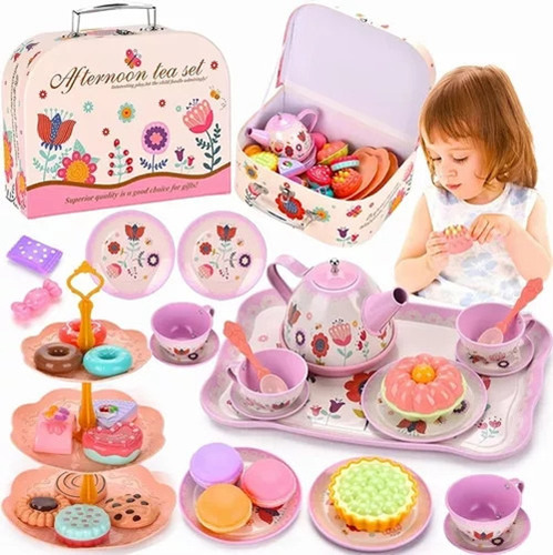 Set P De Té Y Postres Para Niños En Caja