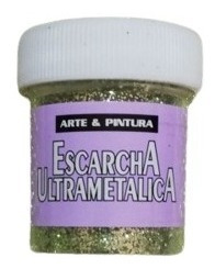 Escarcha Brillantina Mirella Glitter Verde Manzana X2 Unids