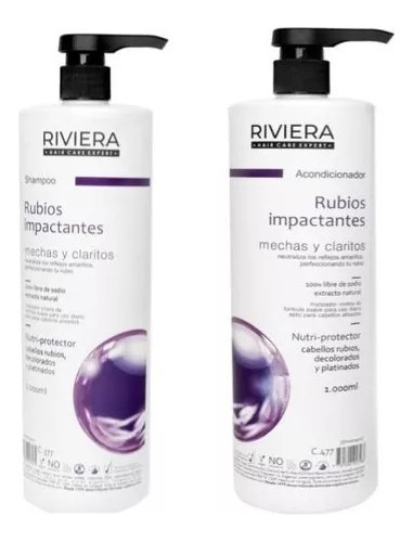 Shampoo+acondicionador Rubios Impactantes  1l Uso Diario