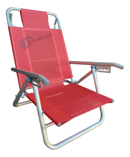 Reposera Aluminio Reforzada Silla Playera Cama 125kg