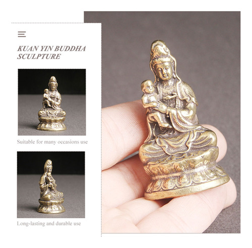 Estatua De Quan Yin, Estatua De Latón De Quan Yin, Figura De