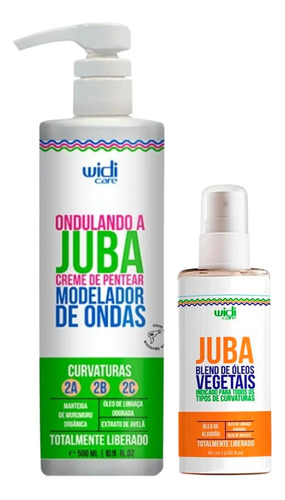 Kit Widi Care Juba Creme Pentear Ondulando + Blend De Óleos