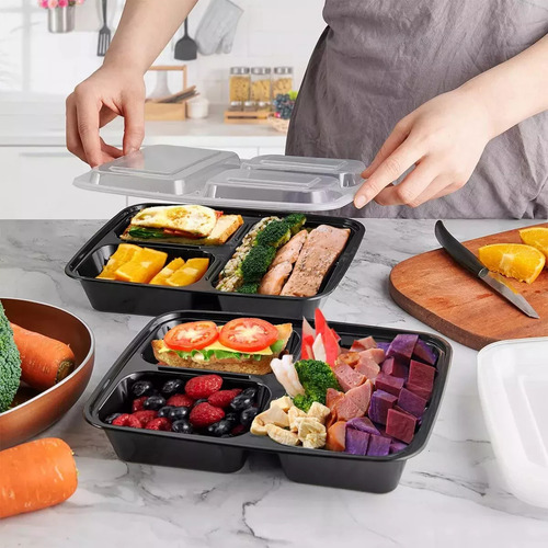 Contenedores Recipientes Reutilizables Para Alimentos 20 Pzs