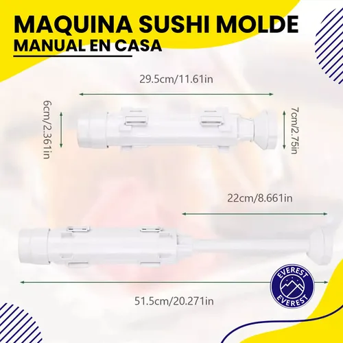 Molde Manual Para Sushi En Casa La Forma Más Rápida Y Eficiente De Lograr Sushi De Alta Calidad En Tu Propia Cocina