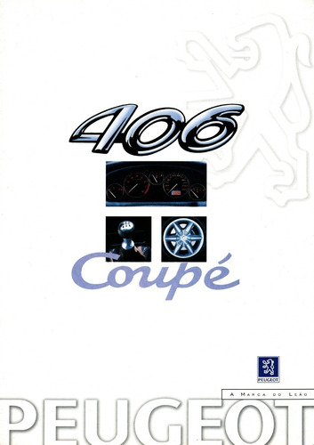 Folder Catálogo Folheto Prospecto Peugeot 406 Coupé (pg062)