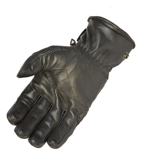 Guantes Torc Motocicleta Cuero Color Negro Protección Manos Talla Grande