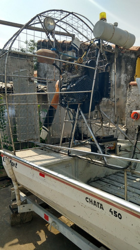Imagem 4 de 7 de Hovercraft Aerobarco Levefort C/ Motor 1.0 Gasolina Raridade