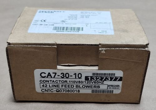 *new* Sprecher + Schuh Ca7-30-10-120 Contactor 110/120v Dde