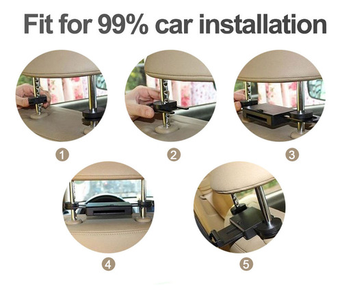 Monitor Para Reposacabezas De Coche, Parte Trasera Universal