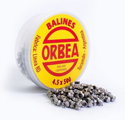 Imagen 1 de 5 de Balines 4,5 Mm Orbea X 2500 U. Aire Comprimido - Caza
