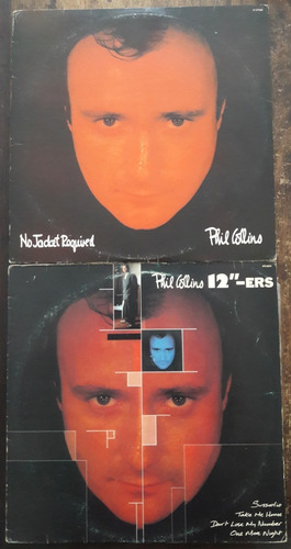 2x Vinil Vg+ Phil Collins No Jacket Required C/enc + 12ers