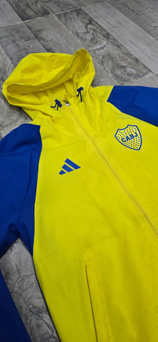 Campera Boca Juniors Adidas Rompevientos Deportiva Unisex (Usado)