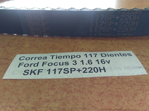Correa Tiempo 117 Dientes Ford Focus3  16v  Skf117sp+220h  